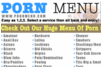 Screenshot of Porn Menu