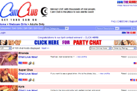 Screenshot of Cam Club