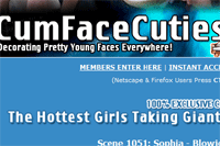 Screenshot of Cum Face Cuties