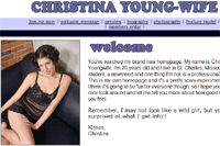 Screenshot of Christina Youngwife