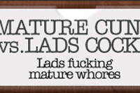 Screenshot of Mature Cunt vs. Lads Cocks